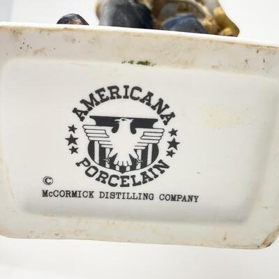 VINTAGE STONEWALL JACKSON MCCORMICK AMERICANA PORCELAIN WHISKEY DECANTER - EMPTY