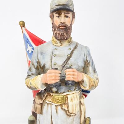 VINTAGE STONEWALL JACKSON MCCORMICK AMERICANA PORCELAIN WHISKEY DECANTER - EMPTY
