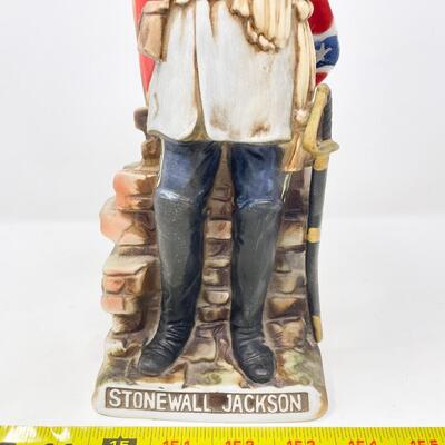 VINTAGE STONEWALL JACKSON MCCORMICK AMERICANA PORCELAIN WHISKEY DECANTER - EMPTY