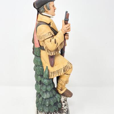 VINTAGE MERIWETHER LEWIS MCCORMICK AMERICANA PORCELAIN WHISKEY DECANTER - EMPTY