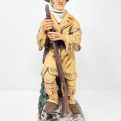 VINTAGE MERIWETHER LEWIS MCCORMICK AMERICANA PORCELAIN WHISKEY DECANTER - EMPTY