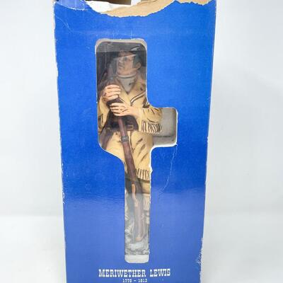 VINTAGE MERIWETHER LEWIS MCCORMICK AMERICANA PORCELAIN WHISKEY DECANTER - EMPTY