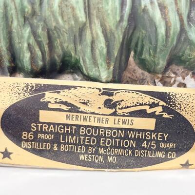 VINTAGE MERIWETHER LEWIS MCCORMICK AMERICANA PORCELAIN WHISKEY DECANTER - EMPTY
