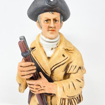 VINTAGE MERIWETHER LEWIS MCCORMICK AMERICANA PORCELAIN WHISKEY DECANTER - EMPTY