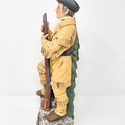 VINTAGE MERIWETHER LEWIS MCCORMICK AMERICANA PORCELAIN WHISKEY DECANTER - EMPTY