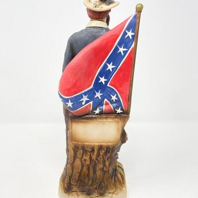 VINTAGE J.E.B. STUART MCCORMICK AMERICANA PORCELAIN WHISKEY DECANTER - EMPTY