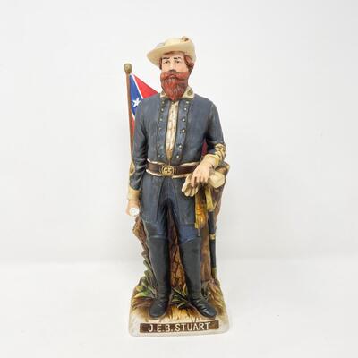 VINTAGE J.E.B. STUART MCCORMICK AMERICANA PORCELAIN WHISKEY DECANTER - EMPTY