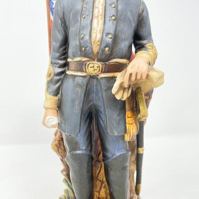 VINTAGE J.E.B. STUART MCCORMICK AMERICANA PORCELAIN WHISKEY DECANTER - EMPTY