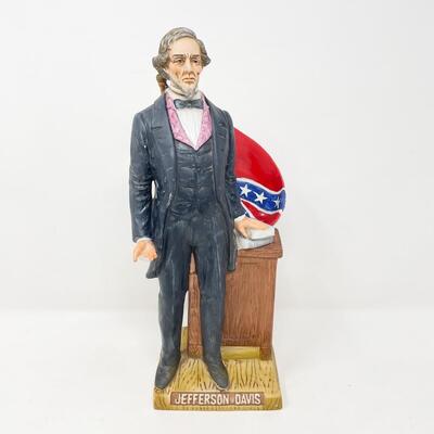 VINTAGE JEFFERSON DAVIS MCCORMICK AMERICANA PORCELAIN WHISKEY DECANTER - EMPTY