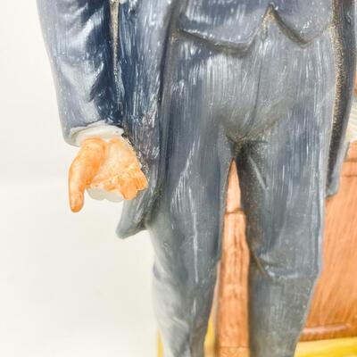 VINTAGE JEFFERSON DAVIS MCCORMICK AMERICANA PORCELAIN WHISKEY DECANTER - EMPTY