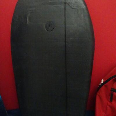 LOT 644. KIDS GOLF CLUB SET STILL IN BOX, BODY BOARD AND ADIDAS BACK PACK