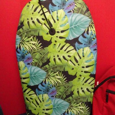 LOT 644. KIDS GOLF CLUB SET STILL IN BOX, BODY BOARD AND ADIDAS BACK PACK