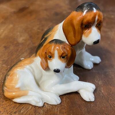 Miniature three dogs Royal Worcester