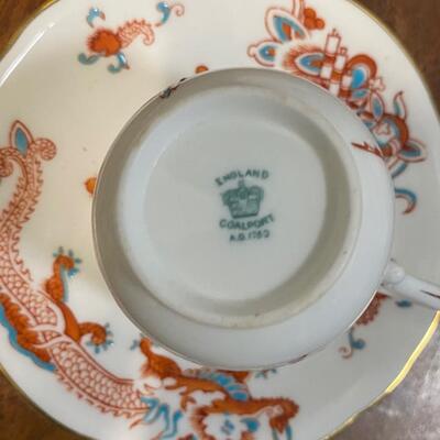 Five very fine assorted demitasse cup saucer