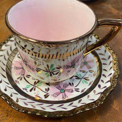 Five very fine assorted demitasse cup saucer