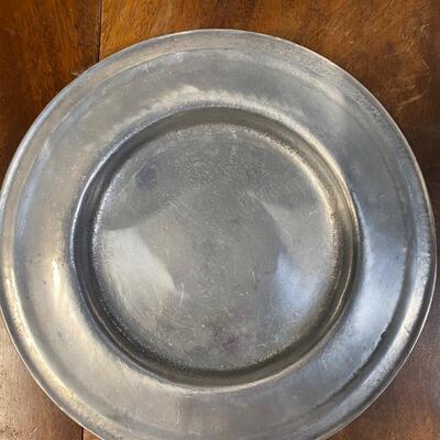 Pewter plate 12â€