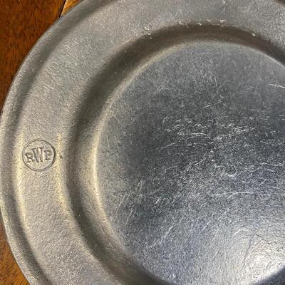 Pewter plate 12â€