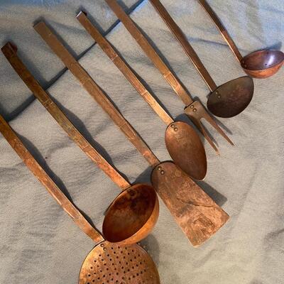 Copper made in holland cooking utensils