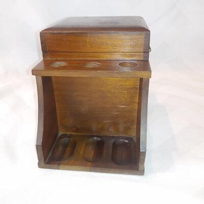 Vintage Humidor & Pipe Display