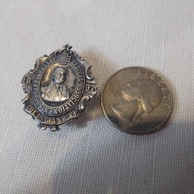 Sterling Silver Lapel Pin from 1897