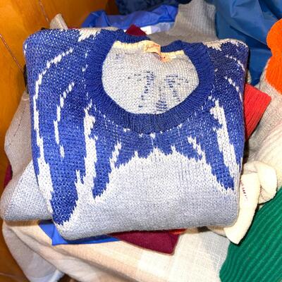 Lot 200 Vintage Cold Weather Group Used Hats Socks Gloves Rain Gear Ski Pants