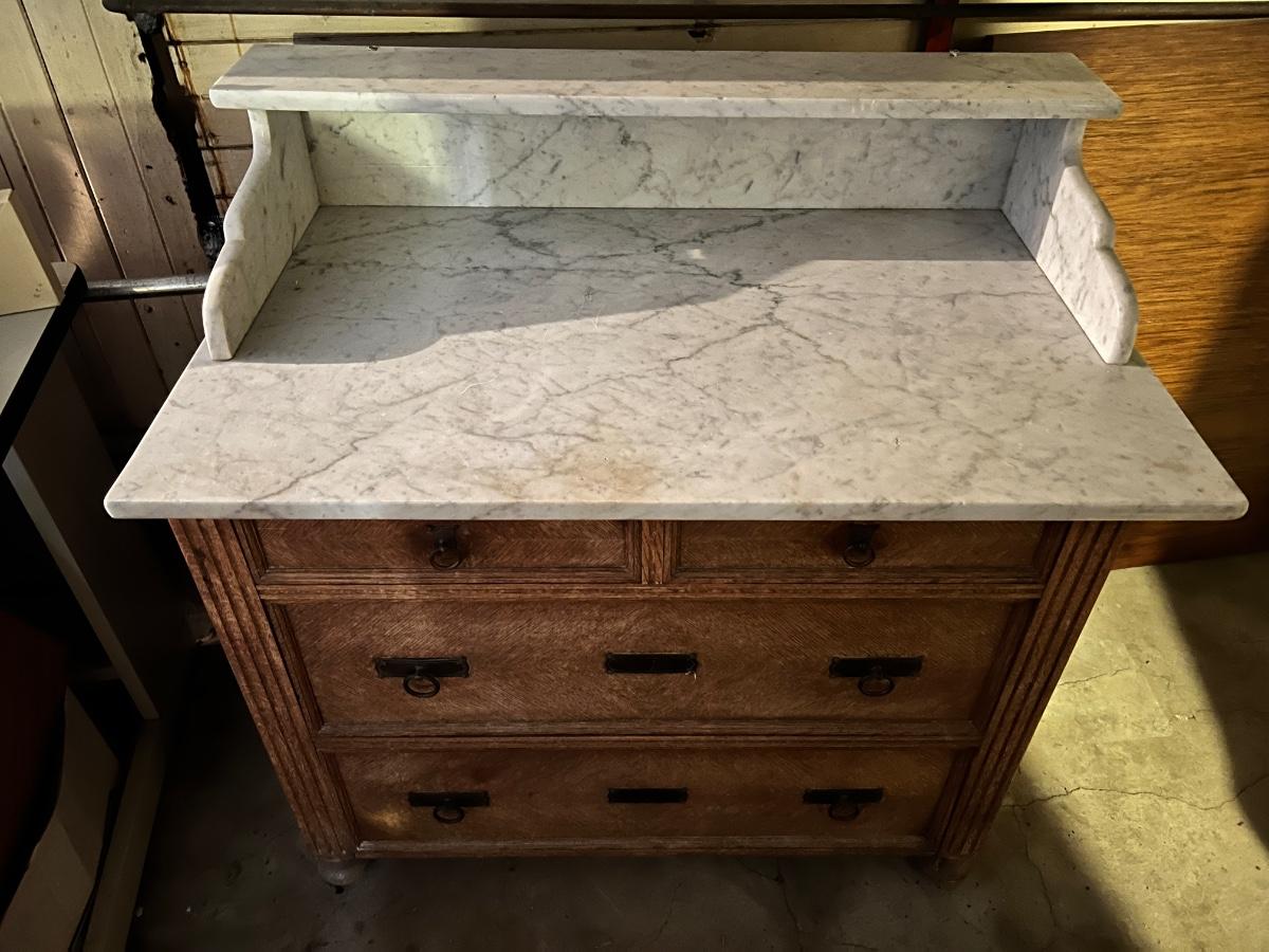 Antique marble top dresser