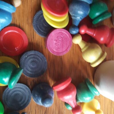 Bag 'O Miscellaneous Vintage Game Pieces