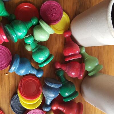 Bag 'O Miscellaneous Vintage Game Pieces
