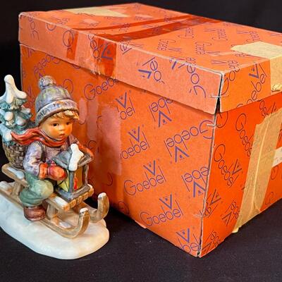 Vintage Hummel Ride Into Christmas 5 1/2" TMK-5 with Original Box!