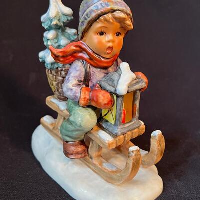 Vintage Hummel Ride Into Christmas 5 1/2" TMK-5 with Original Box!