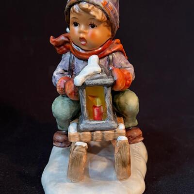 Vintage Hummel Ride Into Christmas 5 1/2" TMK-5 with Original Box!