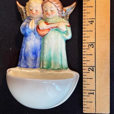 Vintage Hummel Holy Water Font Pair Angels #146 TMK-5