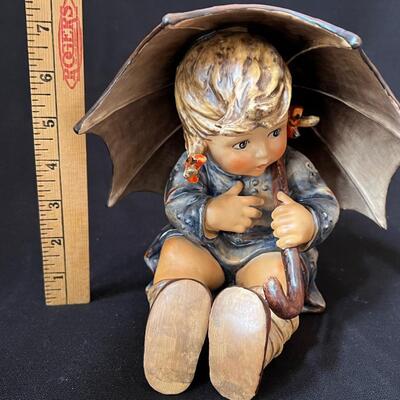 RARE LARGE 8" Umbrella Girl Hummel #152/II B TMK-5 1970s w original box!