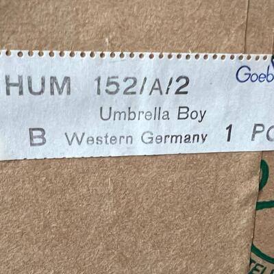 RARE LARGE Hummel Umbrella Boy 152/II TMK-5 with original box!