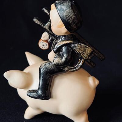 Vintage Hummel Chimney Sweep on a Pig TMK-5 1970s original box!