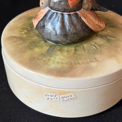 Vintage Hummel Trinket Box III/69 Happy Pastime TMK-5 w original box!