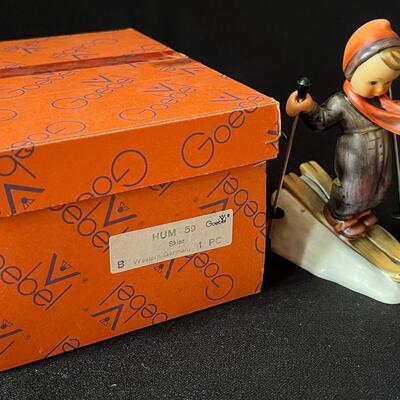 Vintage Hummel Skier #59 TMK-5 5" w Original Box!