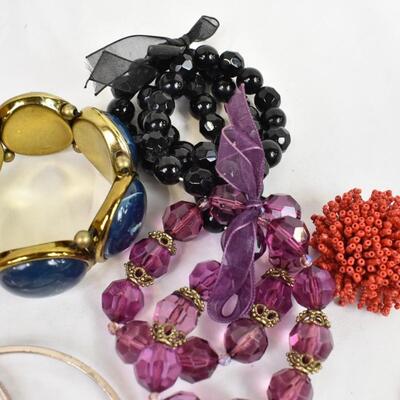 Costume Jewelry: Watches, Bracelets, Pins, Bangle Bracelets, Bird Nest pendant