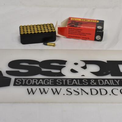 Lead Bullets: .22 l.r. SEMI-AUTO,2,5 g/40gr, box of 50 +1 extra