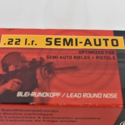 Lead Bullets: .22 l.r. SEMI-AUTO,2,5 g/40gr, box of 50 +1 extra