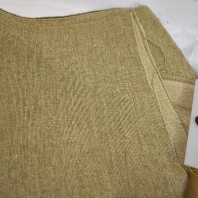 4 pcs Drapery Style Crafting Material: light brown, rust, green, LARGE pieces