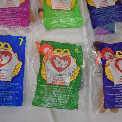 12 ty McDonald Beanie Babies: New old stock, 