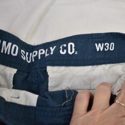 4 Prs Mens Cargo Shorts Sizes 30,32,36: Mossimo, Iron Co, Arizona, Union Bay