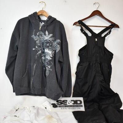 3 PC Winter Clothing Lot: Girls Snowpnts-8,(L) 10-12, Billabong Hoodie-XXL