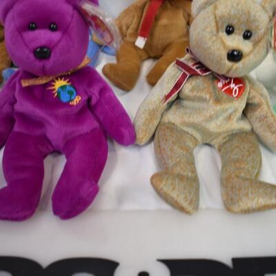 8 ty Beanie Babies, MOST New Old Stock w/Tags, "Killarey", "Ty 2K", "1997 Teddy"
