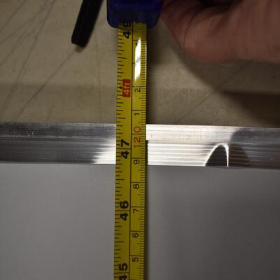 Dry Eraser WhiteBoard  w/Marker Holder 47 1/2 in x 35 3/4 in, Rippled Surface