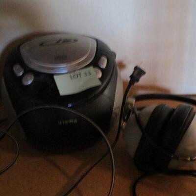 Morse Headphones & CD Player/Radio