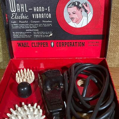 Lot 207 Wahl Electric "Hand-E" Vibrator Massage Scalp 1930s