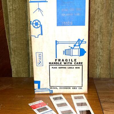Lot 214 New Vintage Sears Slide File Box UnOpened + Expo 1967 Slides