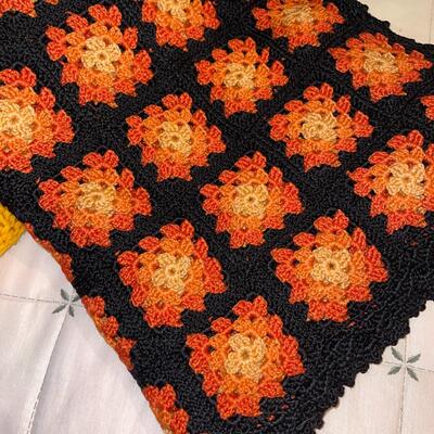 Lot 234 Crochet Afgan Blankets 3 Black Eyed Susan